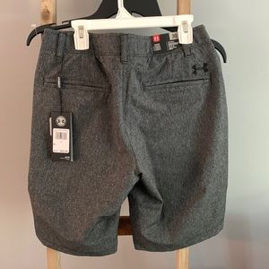 Men’s Under Armour shorts - 30” waist, 10.5” inseam, dark heather grey, NWT